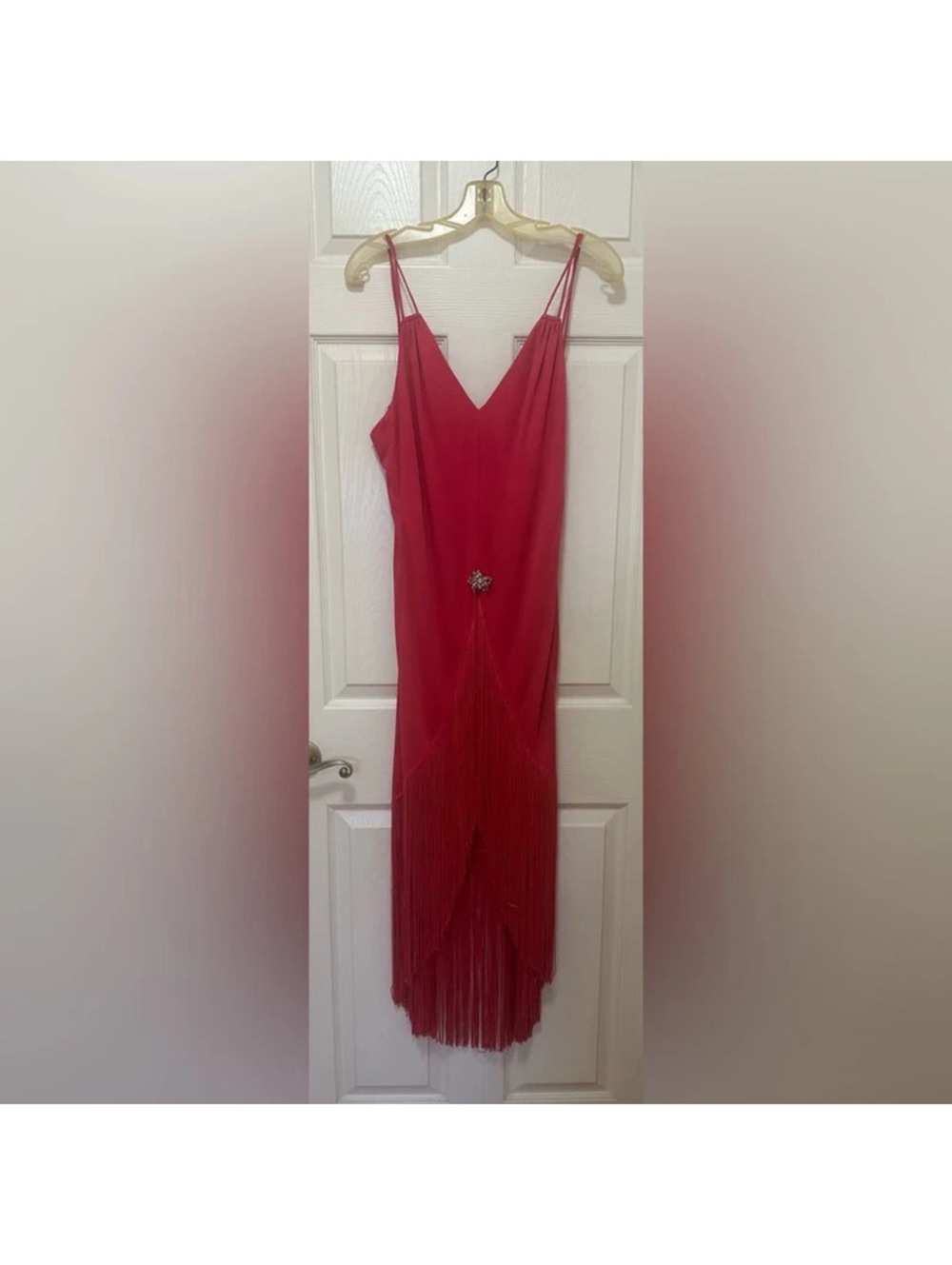 Vintage Lilli Diamond Spaghetti Strap Dress with Shawl